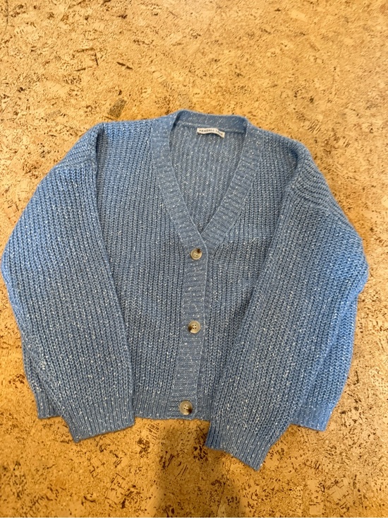 kendall lane Sweaters - Soft Sky Blue V-Neck Button Cardigan Sweater